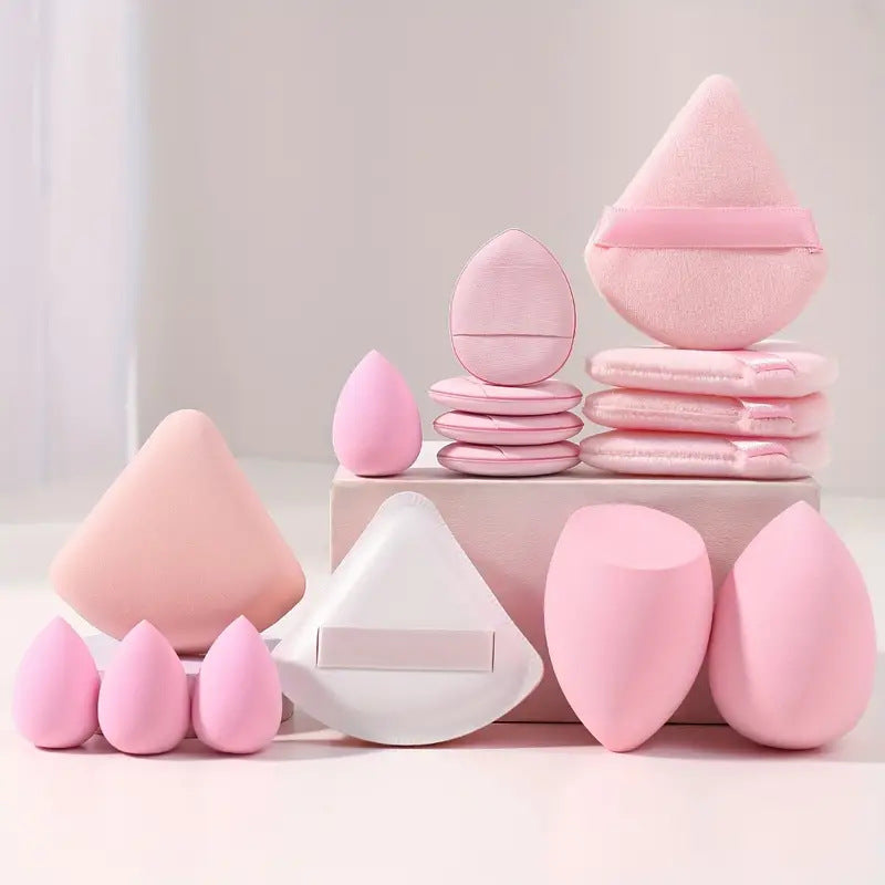 ✨ Mini Cosmetic Egg Makeup & Face Care Set — Soft Beauty Puff Kit 💖