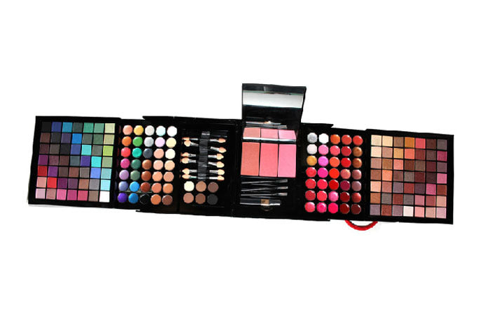 🌈 177-Color Deluxe Eyeshadow & Bronzing Makeup Set – Full Face Professional Palette (White Edition) ✨