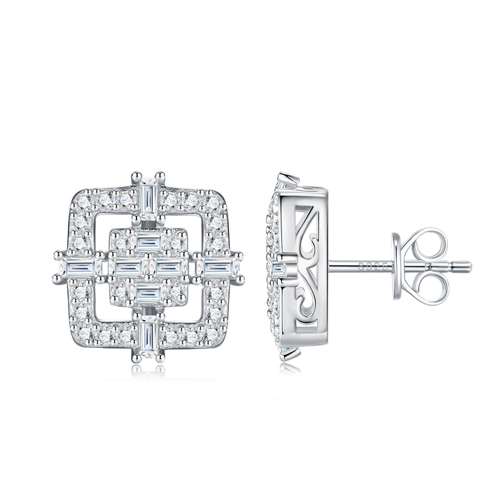 Luxury Minimalist Unisex Moissanite Stud Earrings