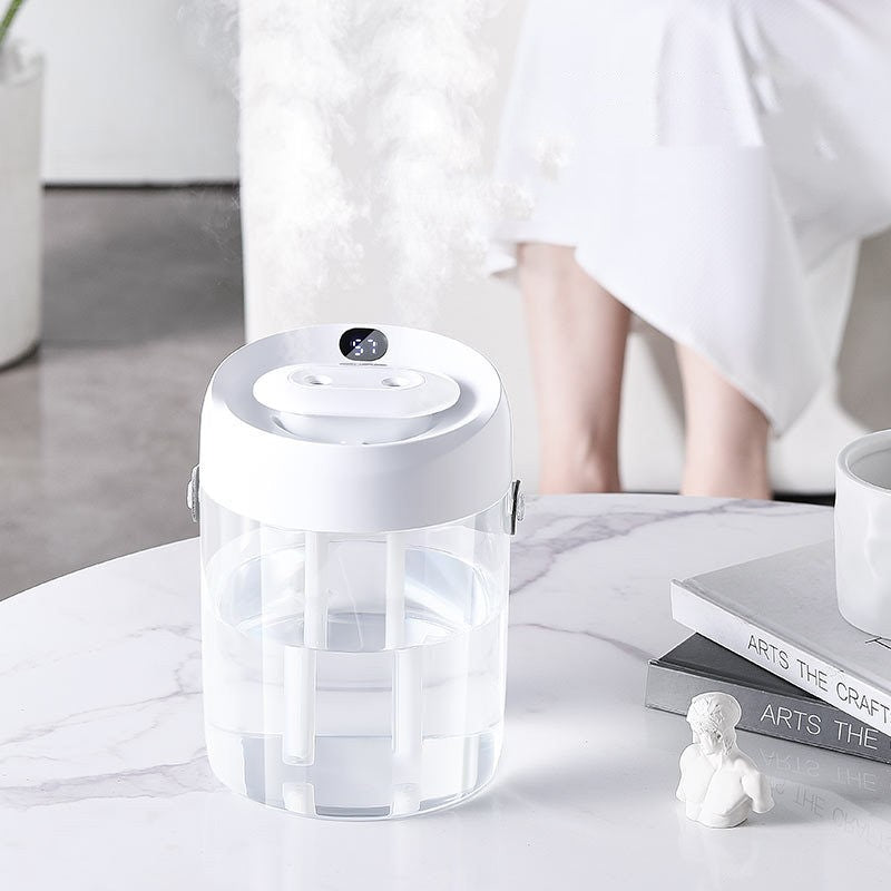 💧💨 2L Large Capacity Double Spray Humidifier | Dual Mist Ultrasonic Unit