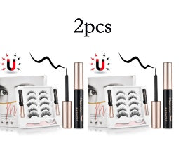 🧲👁️ Magnetic False Eyelashes Set – Handmade Reusable Lashes with Magnetic Mascara