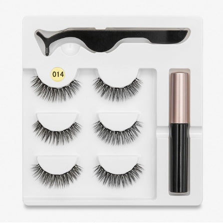 🧲👁️ Magnetic False Eyelashes – Fashion Cotton Stem 1 Pair Set
