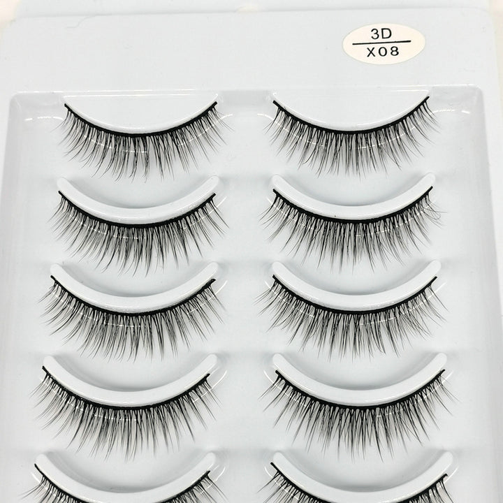 👁️✨ Natural Curling Soft Multilayer Stereoscopic Eyelashes – 10 Pairs