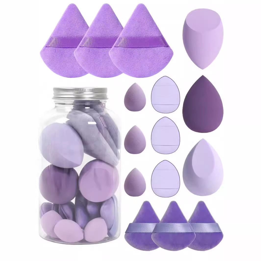 💄✨ 15-Piece Powder Puff Set in Floating Bottle