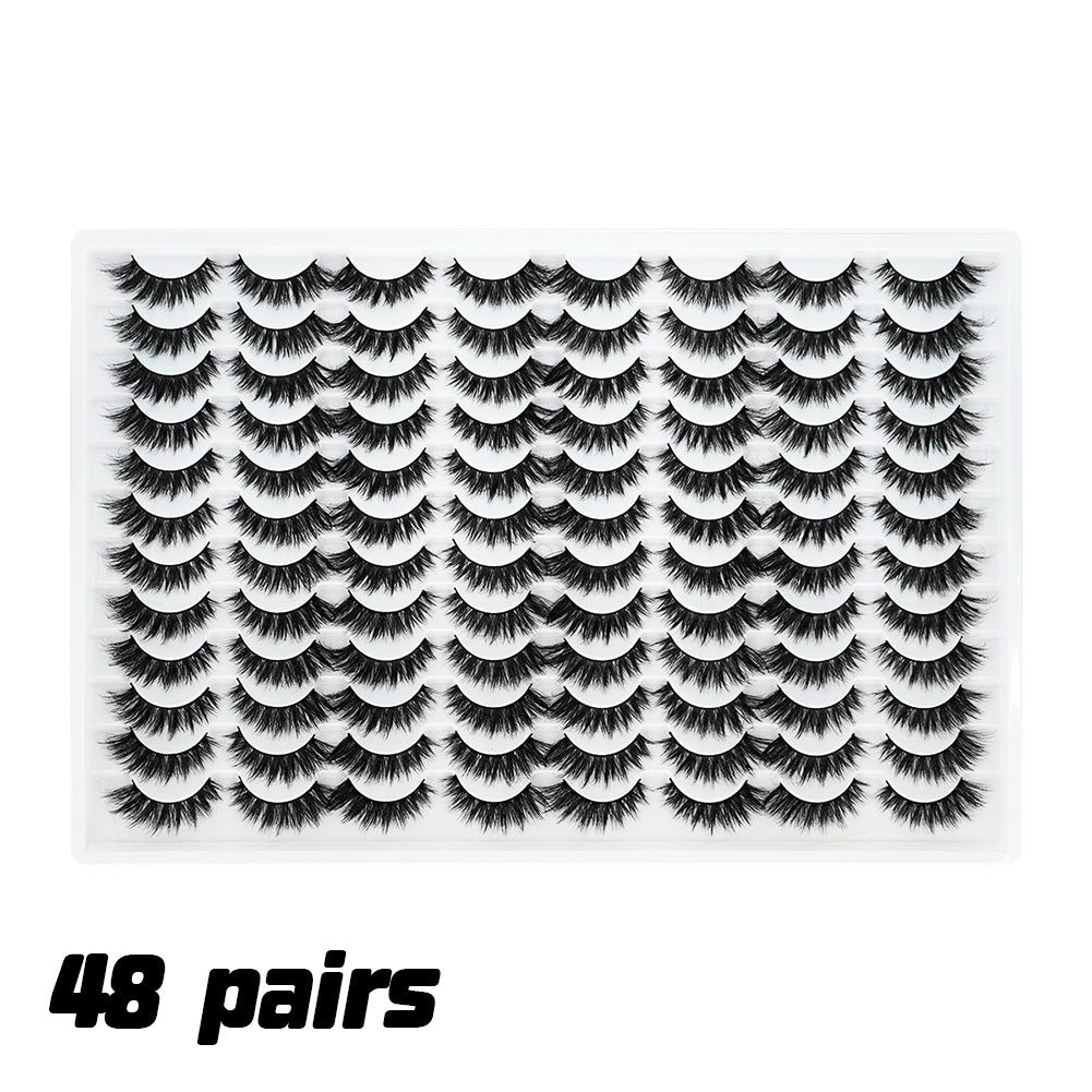 👁️✨ 3D False Eyelashes – Multi-Layered Realistic Soft & Comfortable Lashes