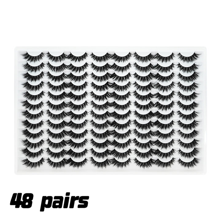👁️✨ 3D False Eyelashes – Multi-Layered Realistic Soft & Comfortable Lashes