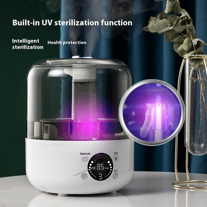 💧🏠 Silent Household Humidifier | Large Capacity Dual-Mist Remote Control Unit