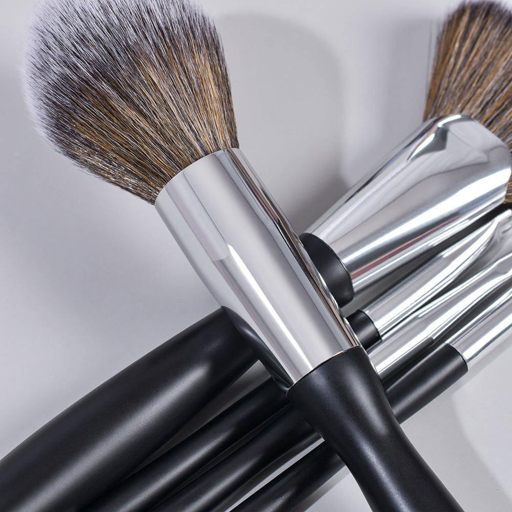 ✨ 16-Piece Black Makeup Brush Set — Eyeliner & Full Face Beauty Tools 🖤💄