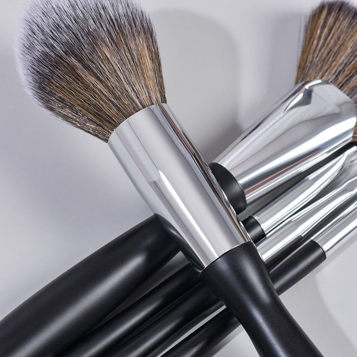 ✨ 16-Piece Black Makeup Brush Set — Eyeliner & Full Face Beauty Tools 🖤💄