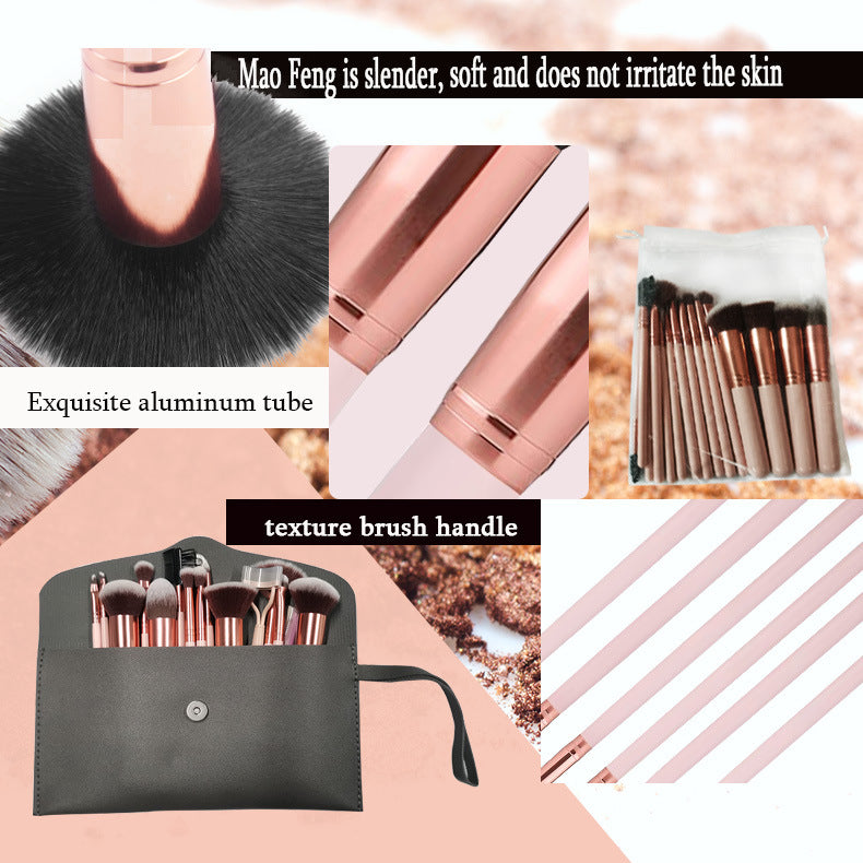 ✨ 16-Piece Portable Makeup Brush Set for Beginners 💄