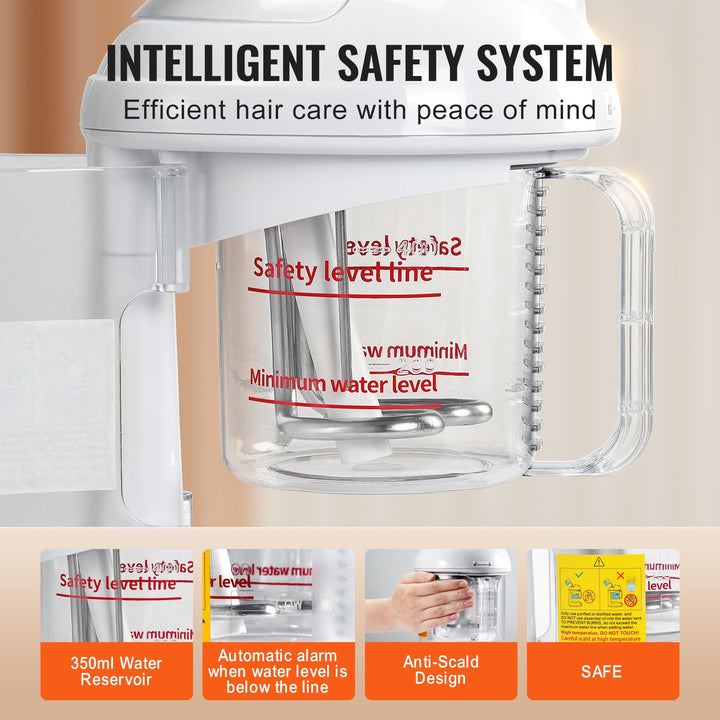 💨💇‍♀️ 2-in-1 Hair & Facial Steamer | Nano Ionic UV Ozone Beauty Device