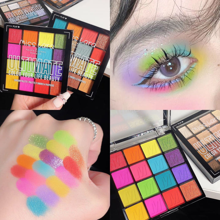 ✨ Pearl Waterproof Matte Eyeshadow Palette – Multi-Color Long-Lasting Makeup Set ✨