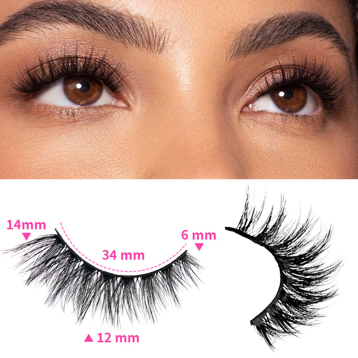 👁️✨ 3D False Eyelashes – Multi-Layered Realistic Soft & Comfortable Lashes