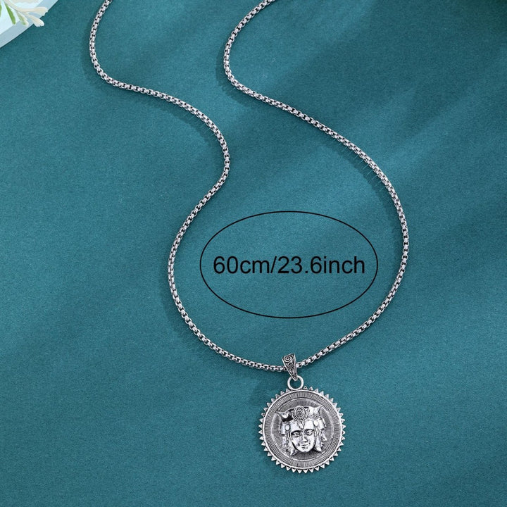 Personalized Retro Titanium Steel Pendant Necklace – Men’s & Women’s Jewelry