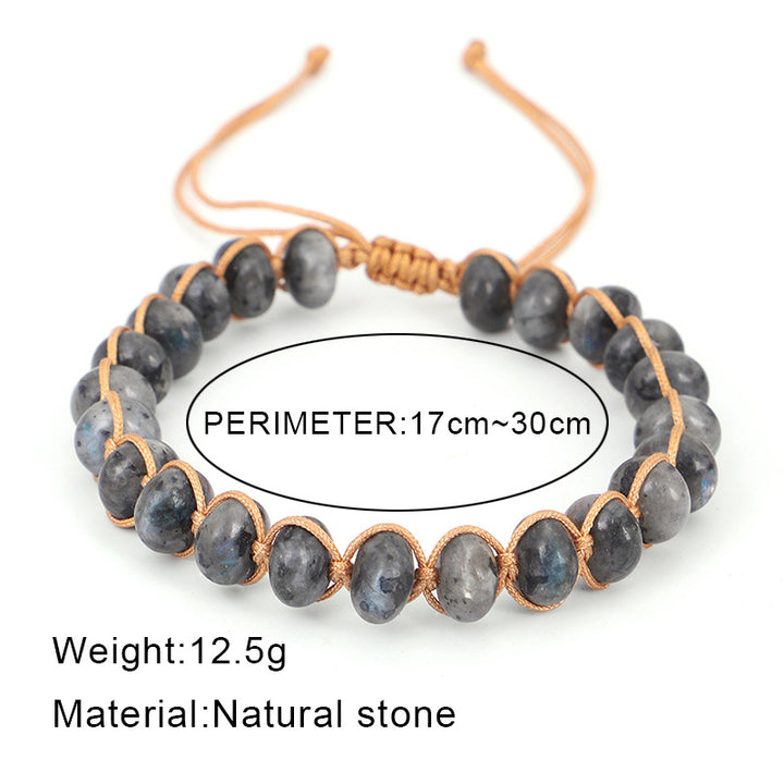 Moonstone & Labradorite Bracelet – Minimalist Handmade Design