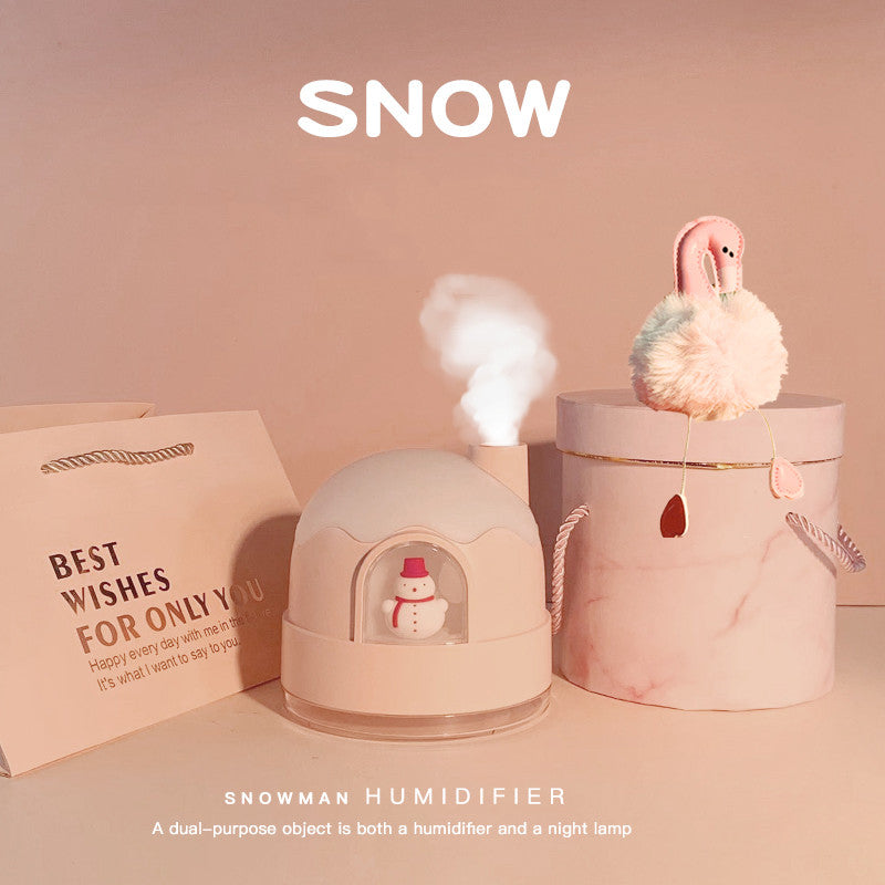 🐻💧 Indoor Cartoon Cute Humidifier | Rechargeable & Plug-In USB Mist 🌿✨