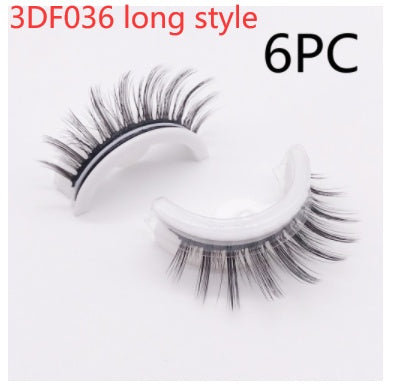 👁️✨ Reusable 3D Mink Lashes – Self-Adhesive Natural False Eyelashes (Glue-Free Silk Style)
