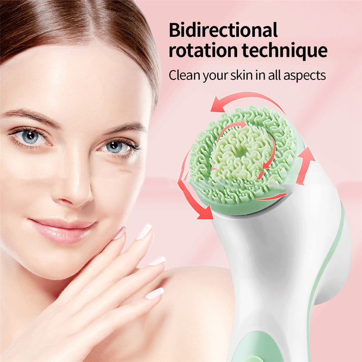 💖🧼 3-in-1 Multifunctional Silicone Facial Cleansing Instrument | Face, Neck & Eye SPA Care Device