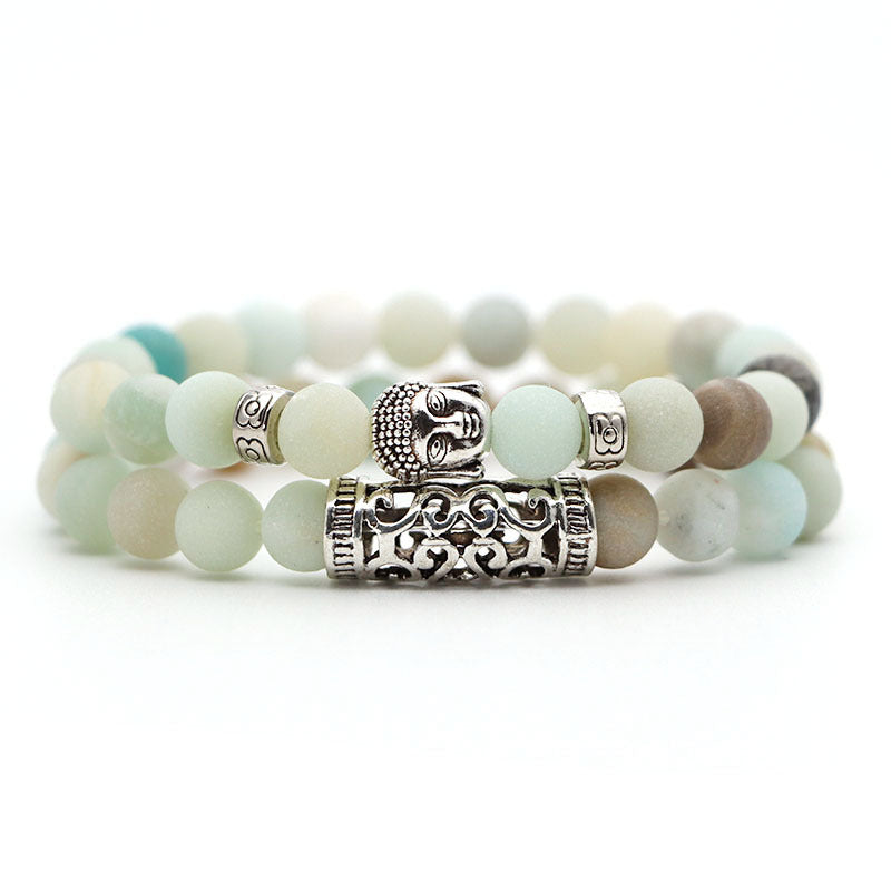 Volcanic Stone & Tiger Eye Bracelet Set