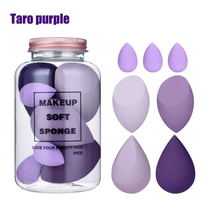 💄✨ Foreign Trade Makeup Puff | 7PCS Canned Drift Bottle Beauty Egg Set