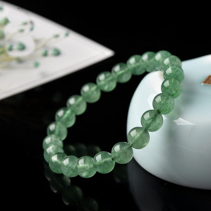 Strawberry Crystal Bracelet – Natural Crystal Beads