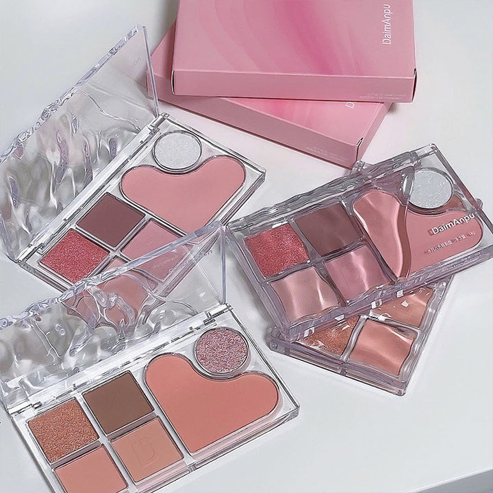 🌸 DaimAnpu 6-Color Eyeshadow & Blush Palette – Highlight & Brightening Makeup Set ✨