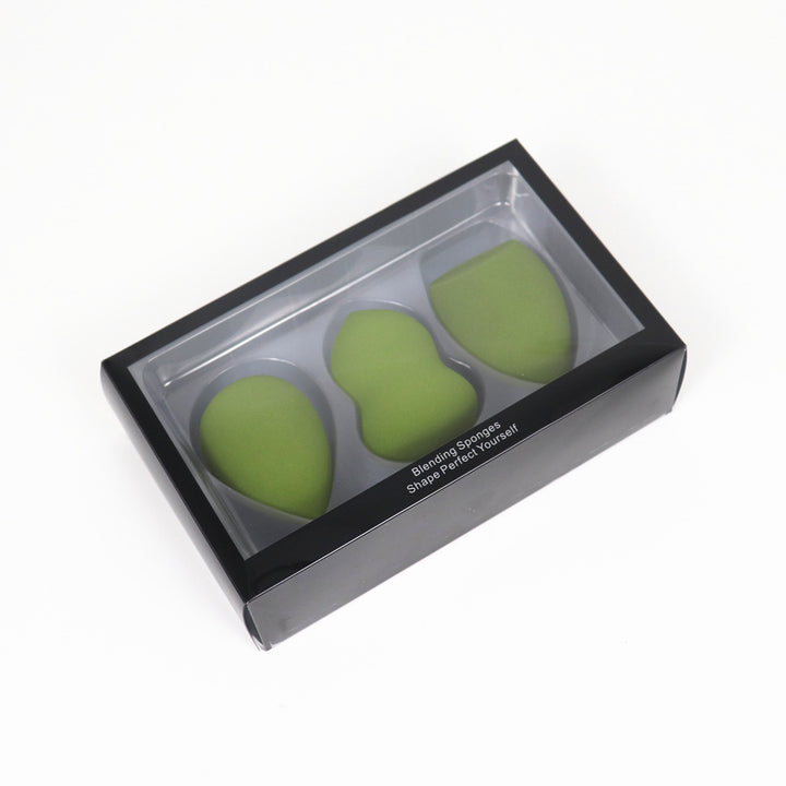 🥚💄 3 Pack Beauty Egg Set – Wet & Dry Makeup Sponge with Cylinder Holder