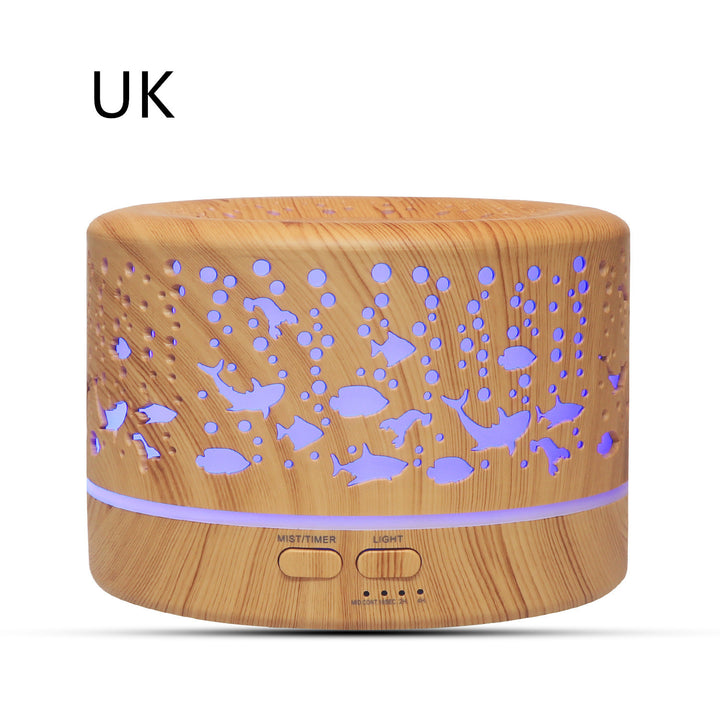 🌿🪵 Wood Grain Aromatherapy Humidifier | Classic Ultrasonic Essential Oil Diffuser