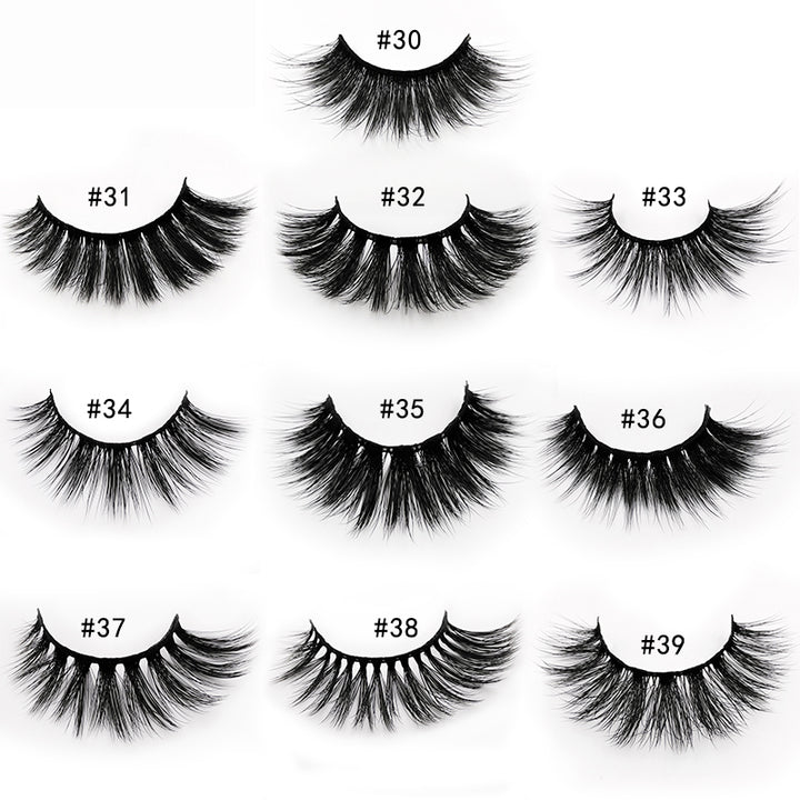 👁️✨ European & American Fluffy Mink False Eyelashes – Natural Glam Makeup Lashes
