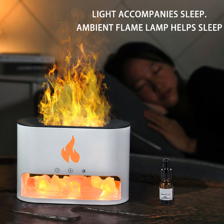 🧂💡 Crystal 2-in-1 Himalayan Salt Lamp & Ultrasonic Diffuser | Aromatherapy Humidifier ✨