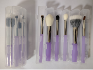 🌿 6-Piece Green Roll Makeup Brush Set – Portable Travel Cosmetic Brushes with Roll Case 💄✨