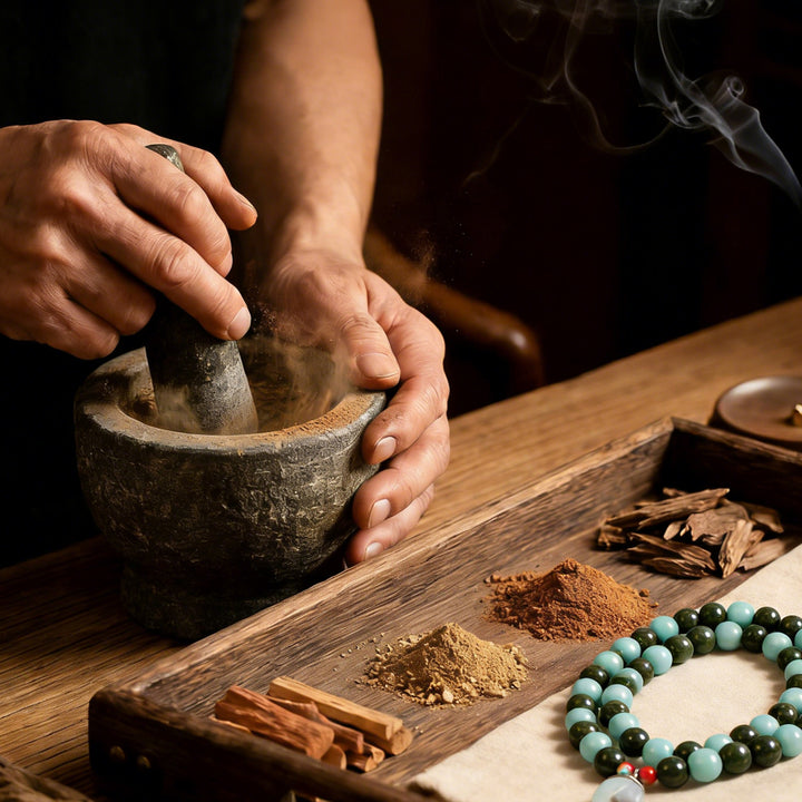 Chinese Herbal Bead Bracelet – Lightweight Wellness Jewelry