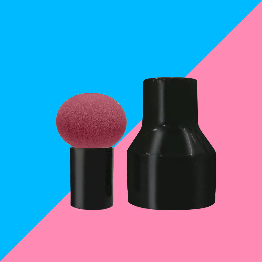 🍄💄 Mushroom Head Sponge Beauty Puff Set – Soft Makeup Powder Puff with Handle & Storage Box