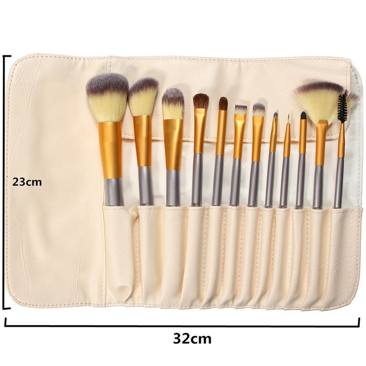 ✨ White Pearl Makeup Brush Set (12 / 18 / 24 PCS) 💄
