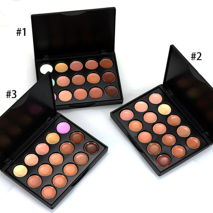 🎯 15-Color Concealer & Foundation Palette – Professional Correcting & Repair Cream Kit ✨