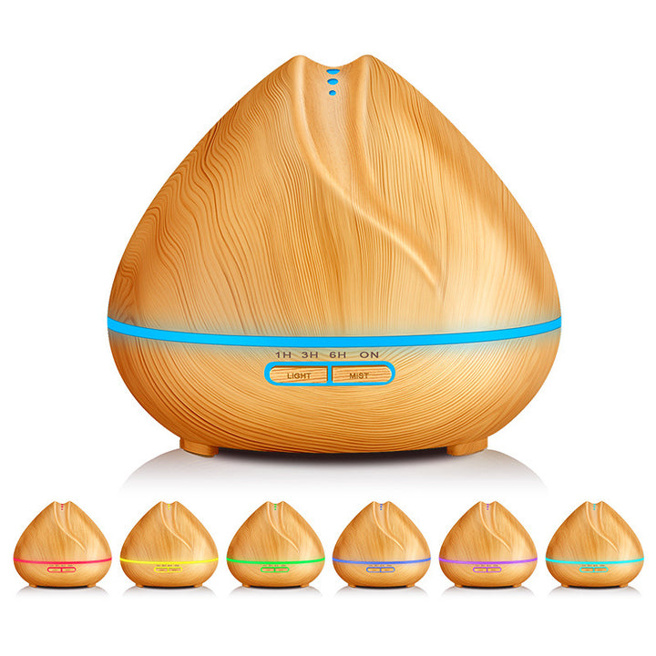 🌿 Wood Grain Aromatherapy Humidifier | USB Air Diffuser for Home Relaxation 🏠✨