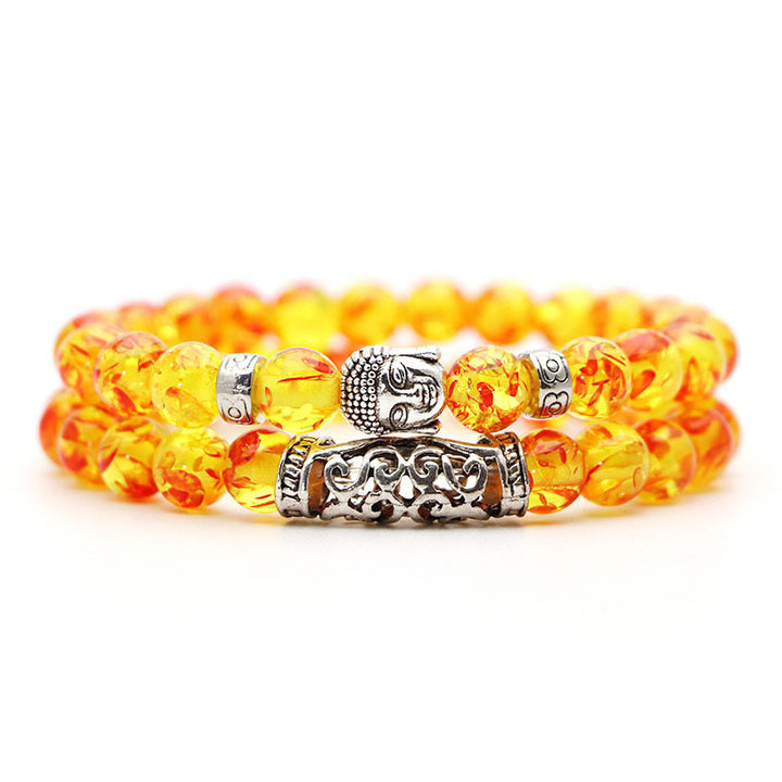 Volcanic Stone & Tiger Eye Bracelet Set