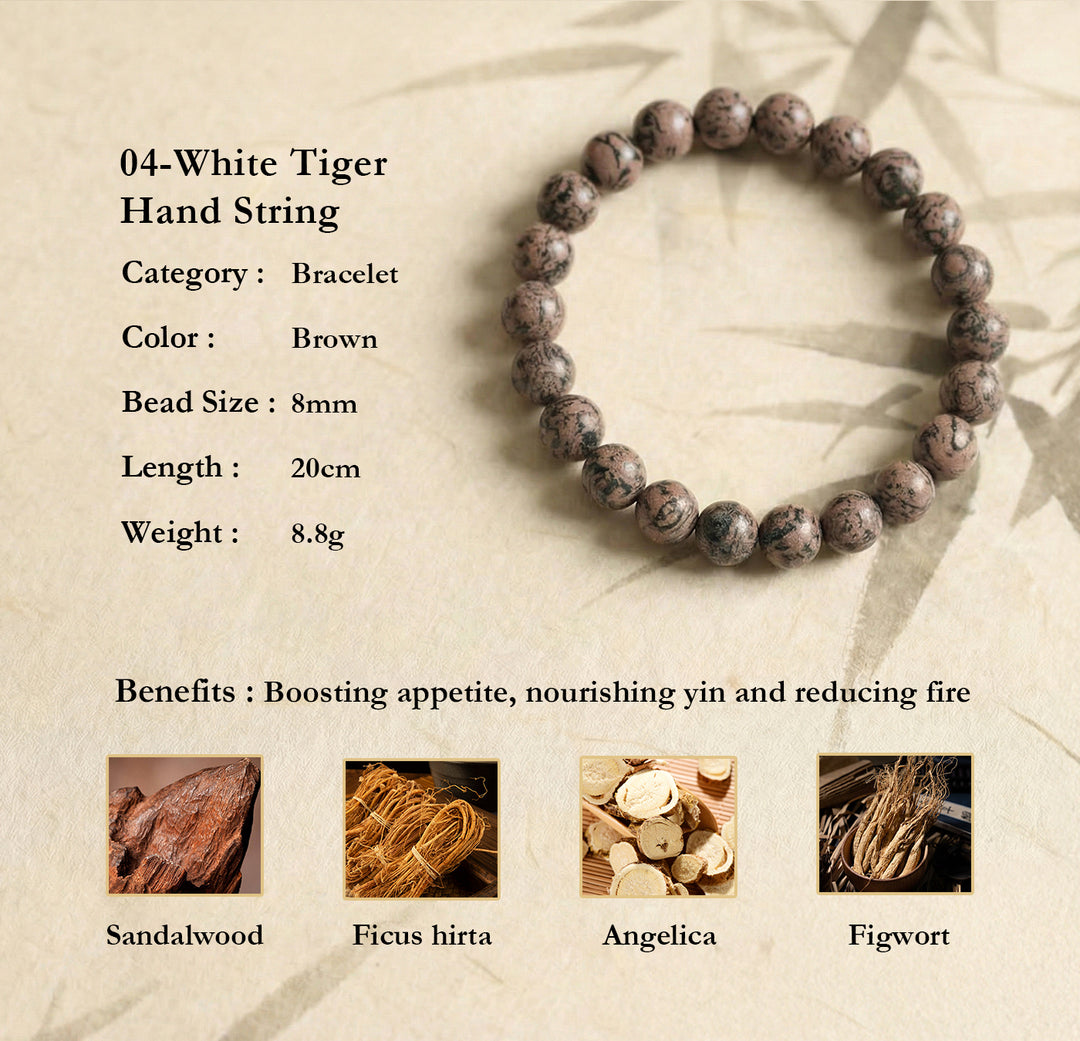 Chinese Herbal Bead Bracelet – Lightweight Wellness Jewelry