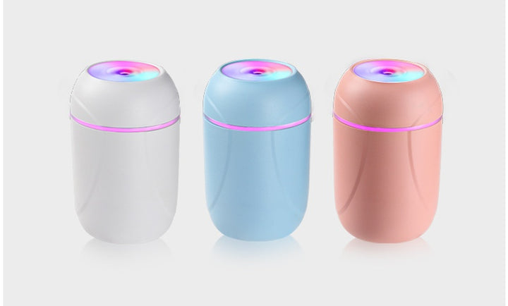 🌈💧 Colorful Cup Humidifier | USB Mini Mist Maker with Rotating Light ✨