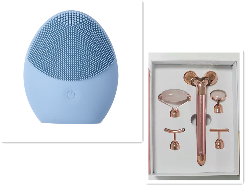 💖🧼 Electric Ultrasonic Silicone Facial Cleanser | Deep Cleansing & Oil Control Device