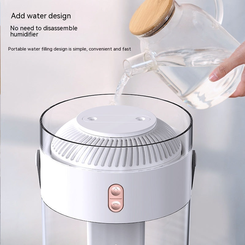 💧🏠 Large-Capacity Double Spray Humidifier | Dual Nozzle Ambient Light Atomizer