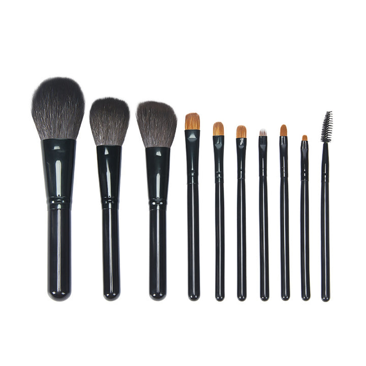 ✨ 10-Piece Beginner Makeup Brush Set — Soft Hair Beauty Tools 💄