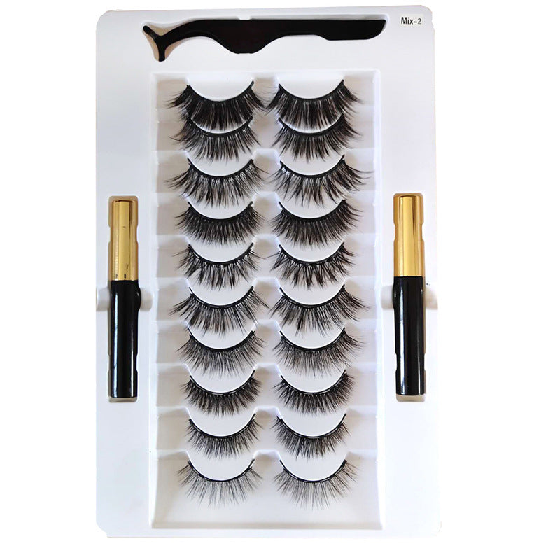 🧲👁️ Magnetic Liquid Eyeliner & Natural Eyelash Set – Reusable Magnetic Lash Kit