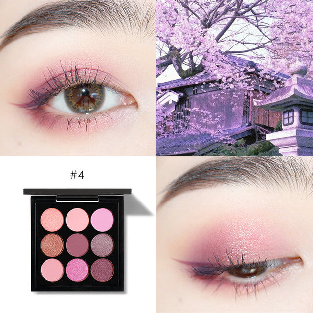✨ 9-Color Pumpkin & Dirty Orange Eyeshadow Palette – Matte INS Style Makeup Set ✨