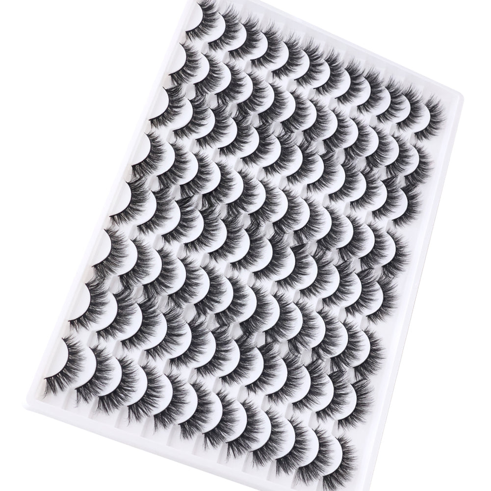 👁️✨ 3D False Eyelashes – Multi-Layered Realistic Soft & Comfortable Lashes