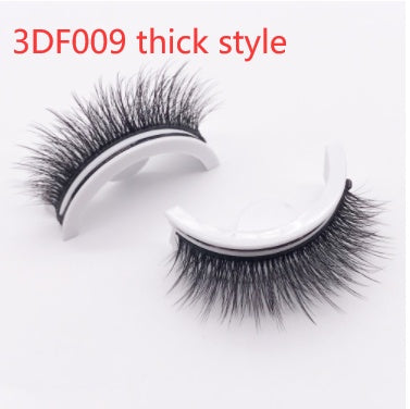 👁️✨ Reusable 3D Mink Lashes – Self-Adhesive Natural False Eyelashes (Glue-Free Silk Style)