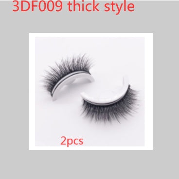 👁️✨ Reusable 3D Mink Lashes – Self-Adhesive Natural False Eyelashes (Glue-Free Silk Style)