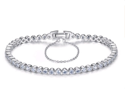 S925 Sterling Silver AAA Zircon Bracelet – Korean Exquisite Women’s Jewelry