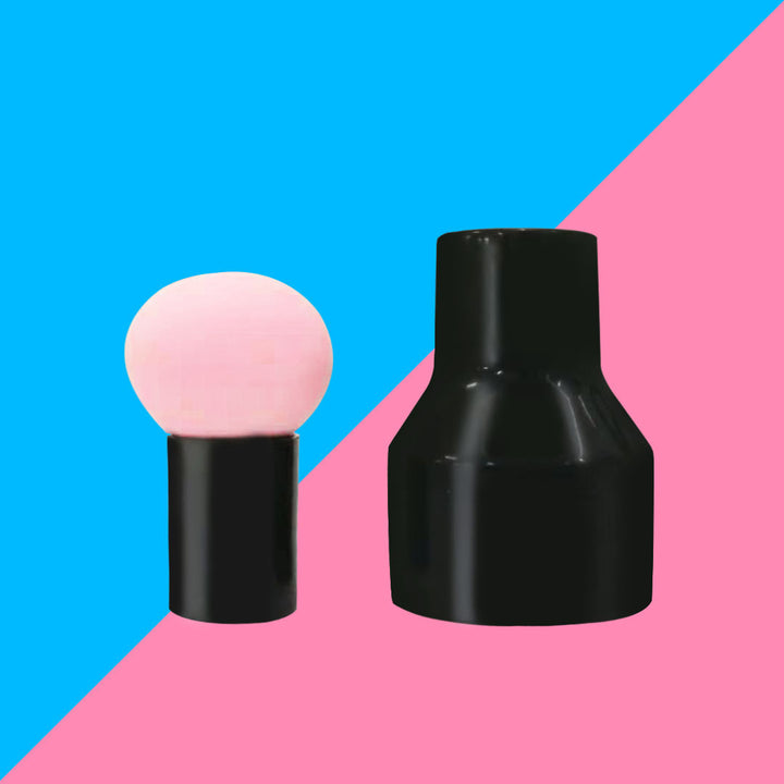 🍄💄 Mushroom Head Sponge Beauty Puff Set – Soft Makeup Powder Puff with Handle & Storage Box