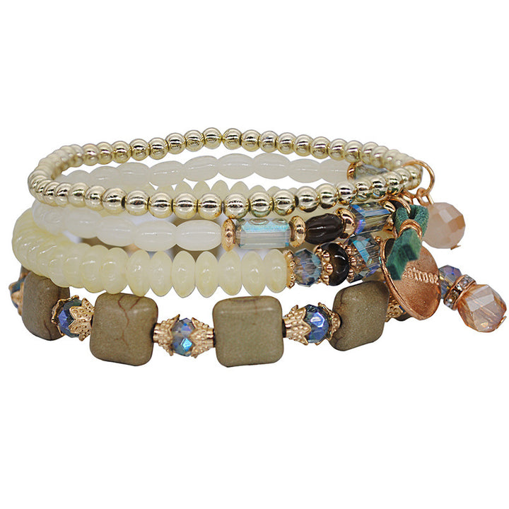 Ethnic Style Tassel Bracelet – Mixed Material Design